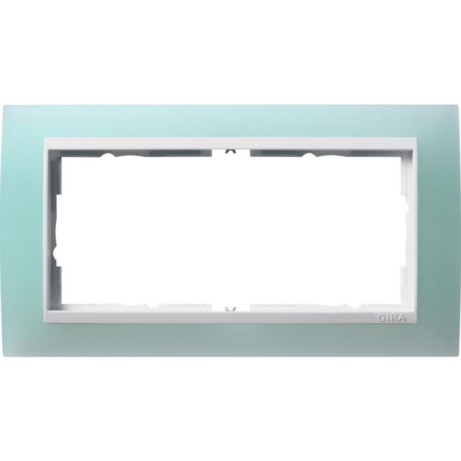 afdekraam 2-v z/ms overgangsafdekplaat ZW Gira Event Opaque mint