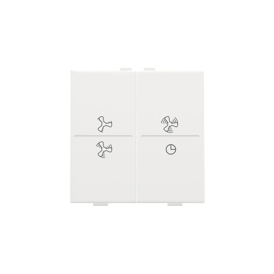 2-voudige toets ventilatoropdruk 0 - 3 RF schakelaar white c