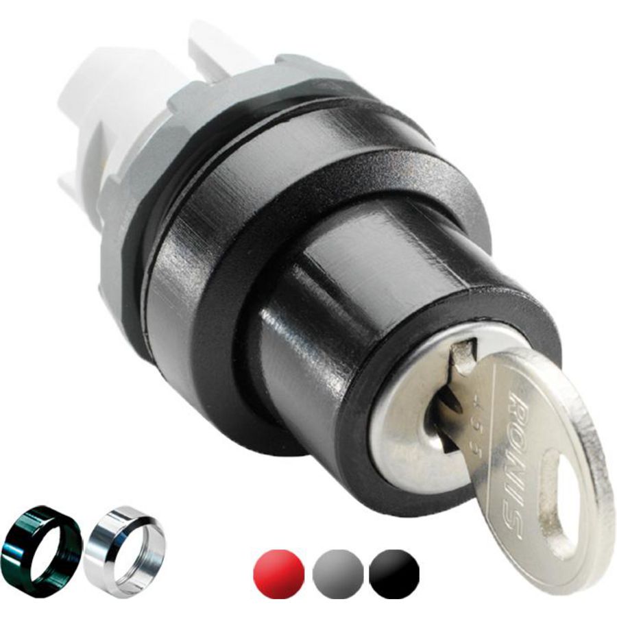 Sleutelschakelaar 2 posities uit beide posites verwijderen