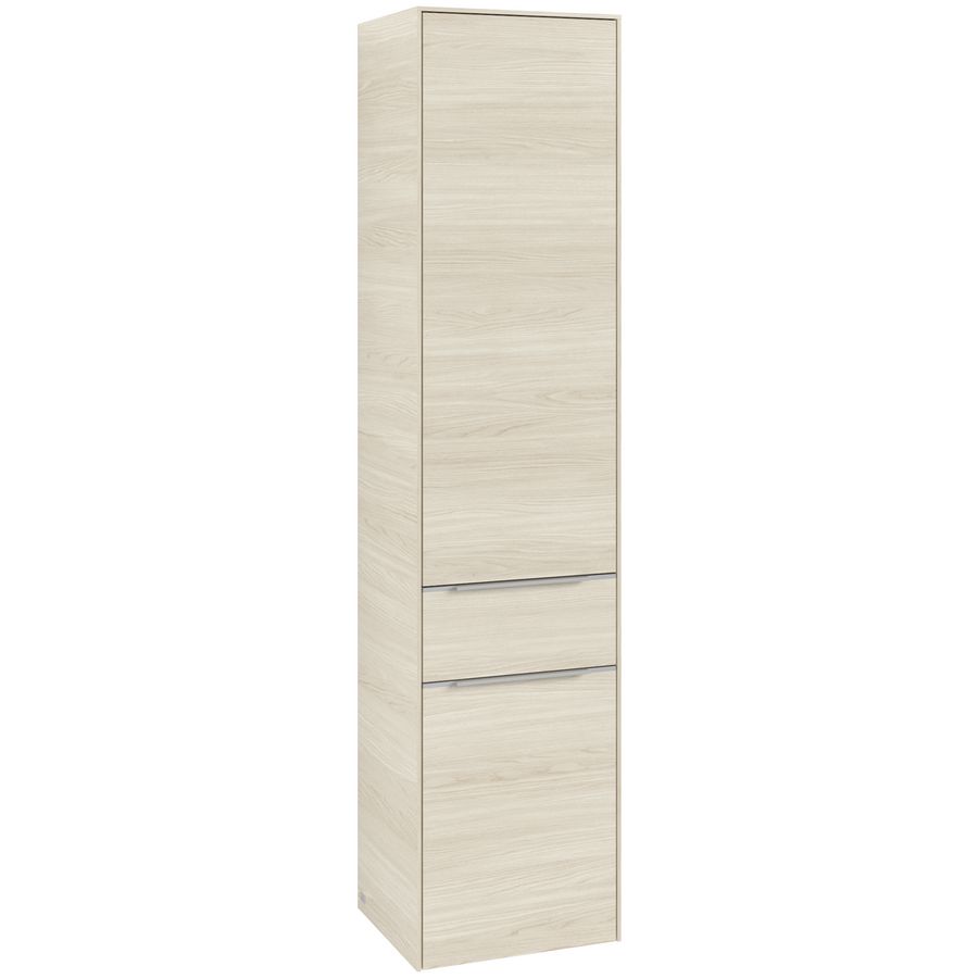 Hoge kast SUBWAY 3.0 400x1710x362mm White Oak C59100AA greep alu. glans