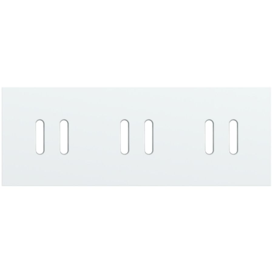 Drievoudige afdekpl. horizontaal 71mm centerafstand drie twe