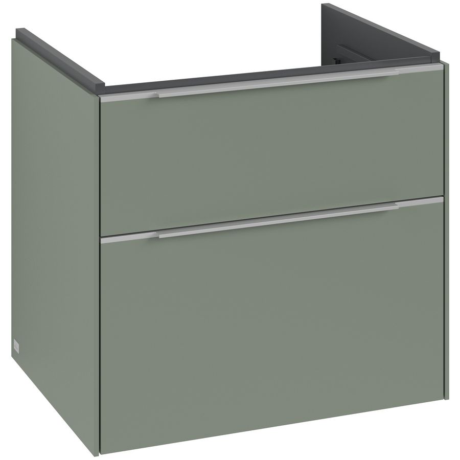 Wastafelonderkastkast SUBWAY 3.0 622x576x478mm Soft Green C576L0AF greep alu. glans