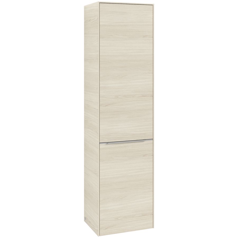 Hoge kast SUBWAY 3.0 450x1710x362mm White Oak C59200AA greep alu. glans