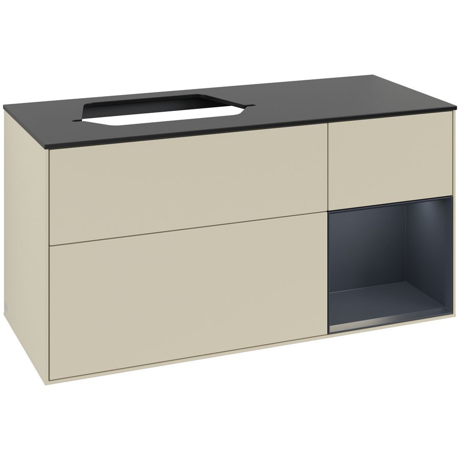 Wastafelonderkast Finion 1200x603x501mm S.Grey Matt Lacquer F402HGHJ