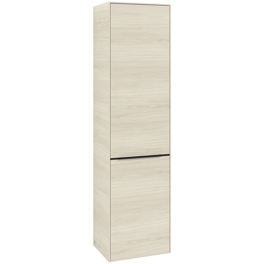 Hoge kast SUBWAY 3.0 450x1710x362mm White Oak C59201AA greep Volcano Black