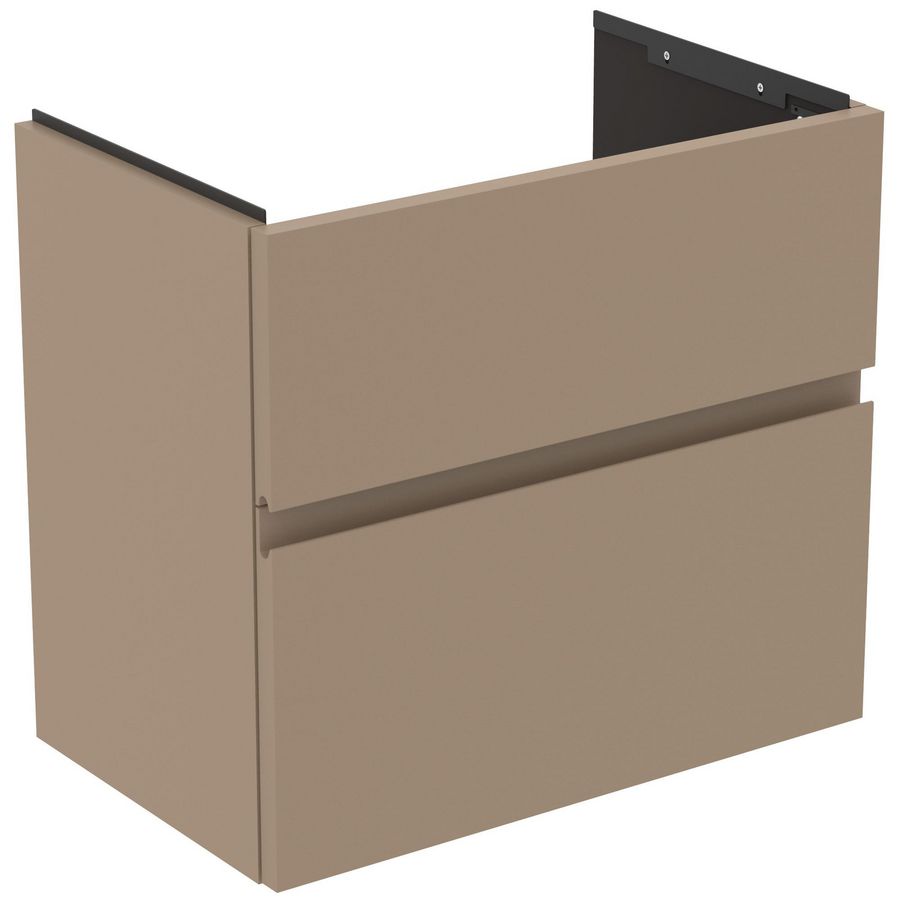 Wastafelmeubel 600x375x550mm mat greige 2 laden Finesse