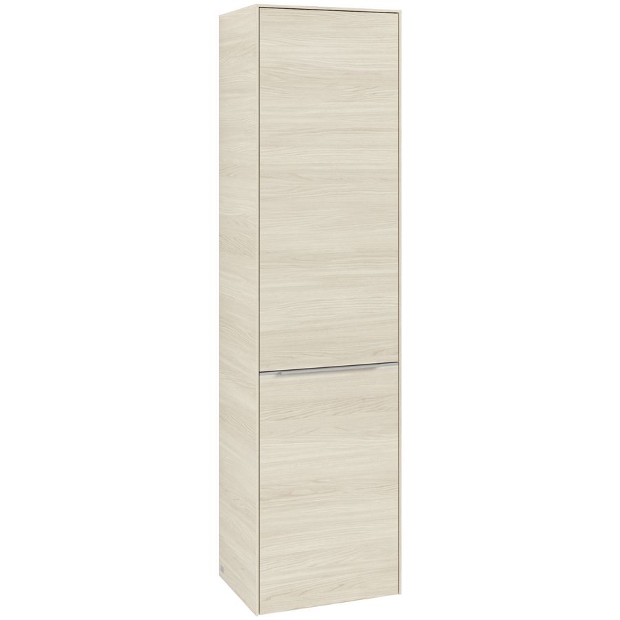 Hoge kast SUBWAY 3.0 450x1710x362mm White Oak C59300AA greep alu. glans