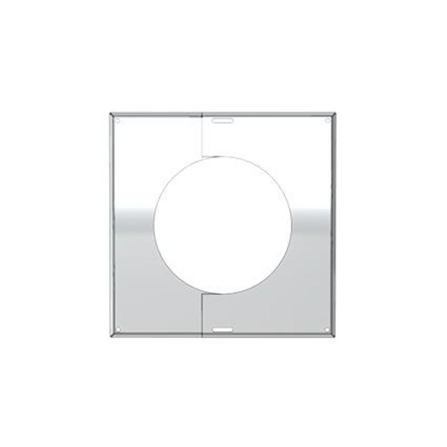 Rozet RVS Ø200, 330x330