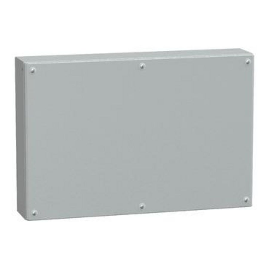 IndustriEle doos Volle deur 400x600x120mm IP66 IK10 Metaal -