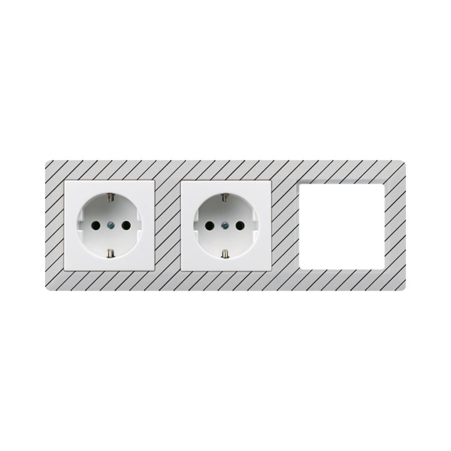 Wandcontactdoos a.wit 2-voudig m.R/A&ki.bev.Elux AS500