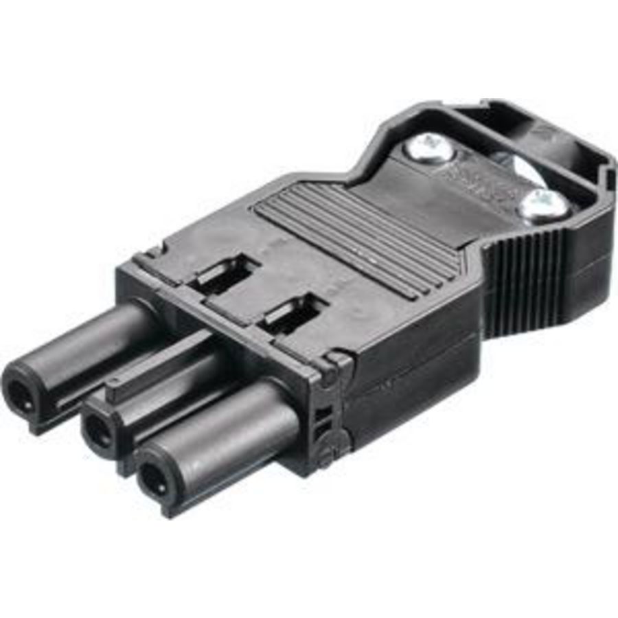 GST o.g. schroefstekker female zwart