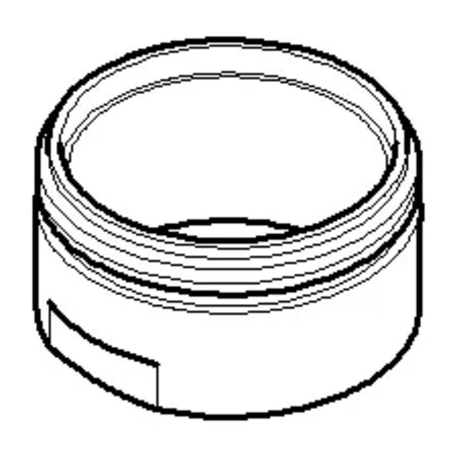 Beluchter mouw 24x13mm Mess. gebor (23kt Goud) 092301118-28