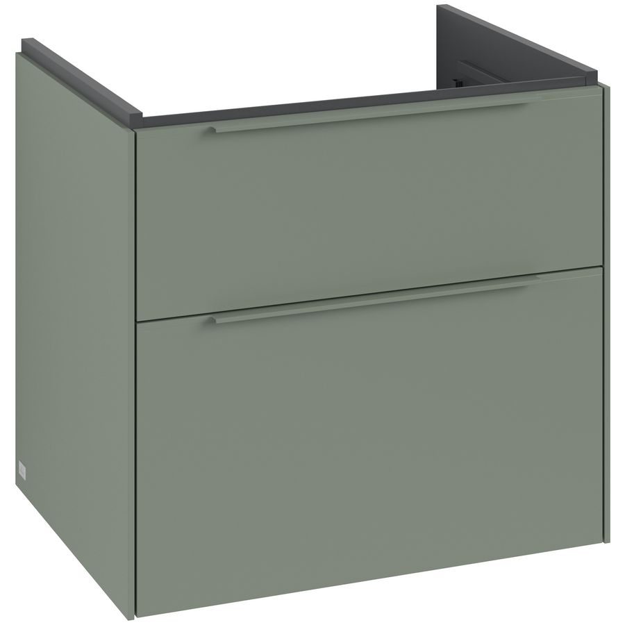 Wastafelonderkastkast SUBWAY 3.0 622x576x478mm Soft Green C57602AF greep monochroom