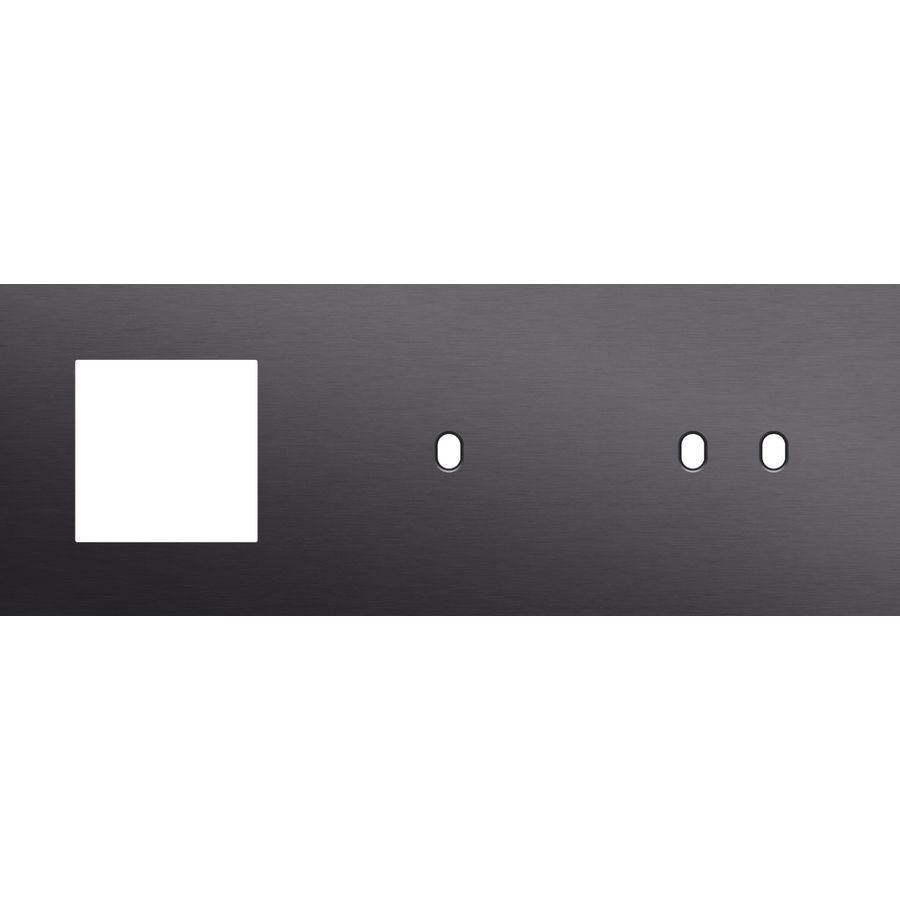 Afdekplaat 3-voud horiz. 71mm centerafst. 224-57720