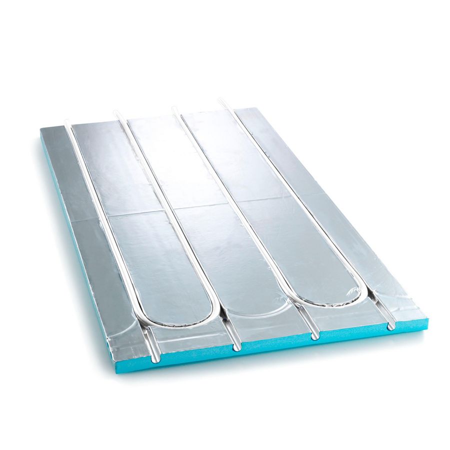 Vloerisolatieplaat XPS UFH met geint. leidinggroeven 16mm 1200X600X25mm HOH 100mm