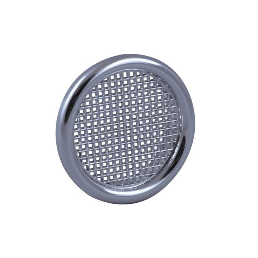 Ventilatierooster kunststof Ø56mm chroom