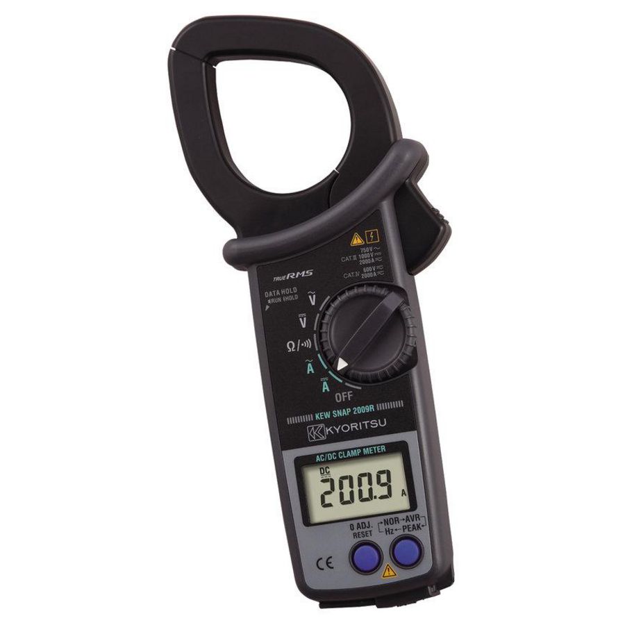 Digitale TRMS stroomtang, 400/2000A AC/DC, analoge uitgang