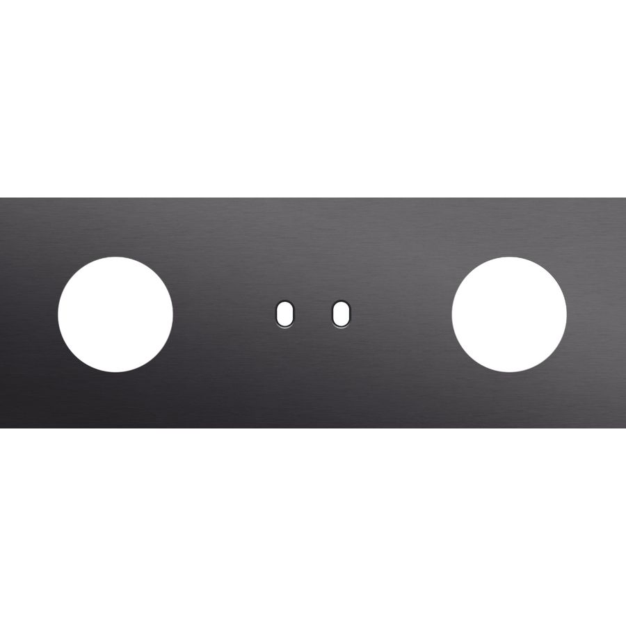 Afdekplaat 3-voud horiz. 71mm centerafst. 224-57719