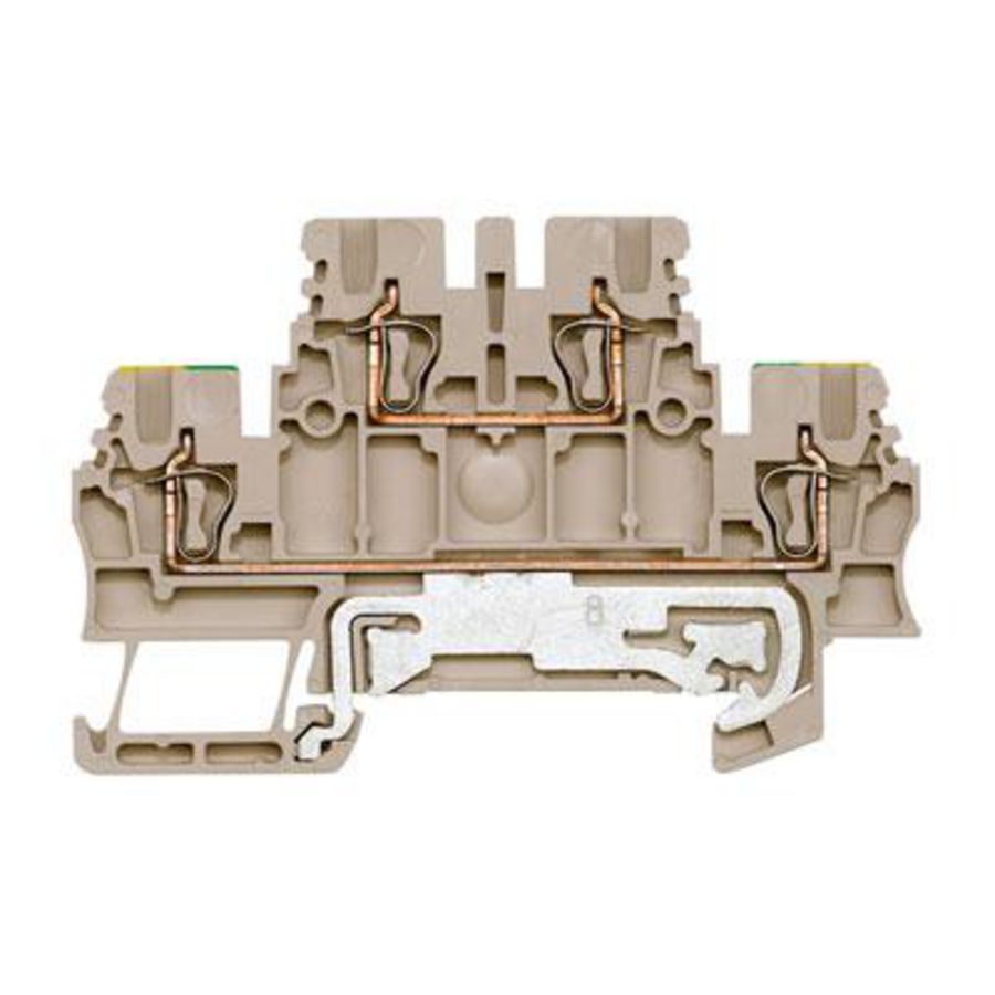Aardklem PE terminal d.beige 1.5mm² 1791120000 VVE=100