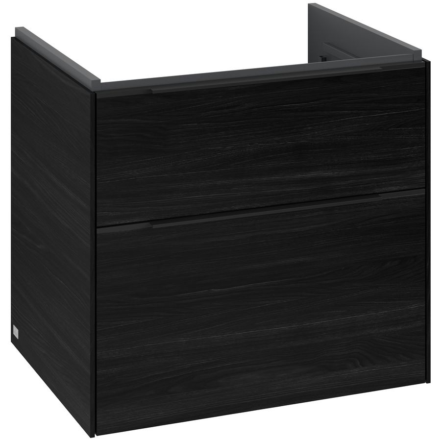Wastafelonderkastkast SUBWAY 3.0 622x576x478mm Black Oak C57601AB greep Volcano Black