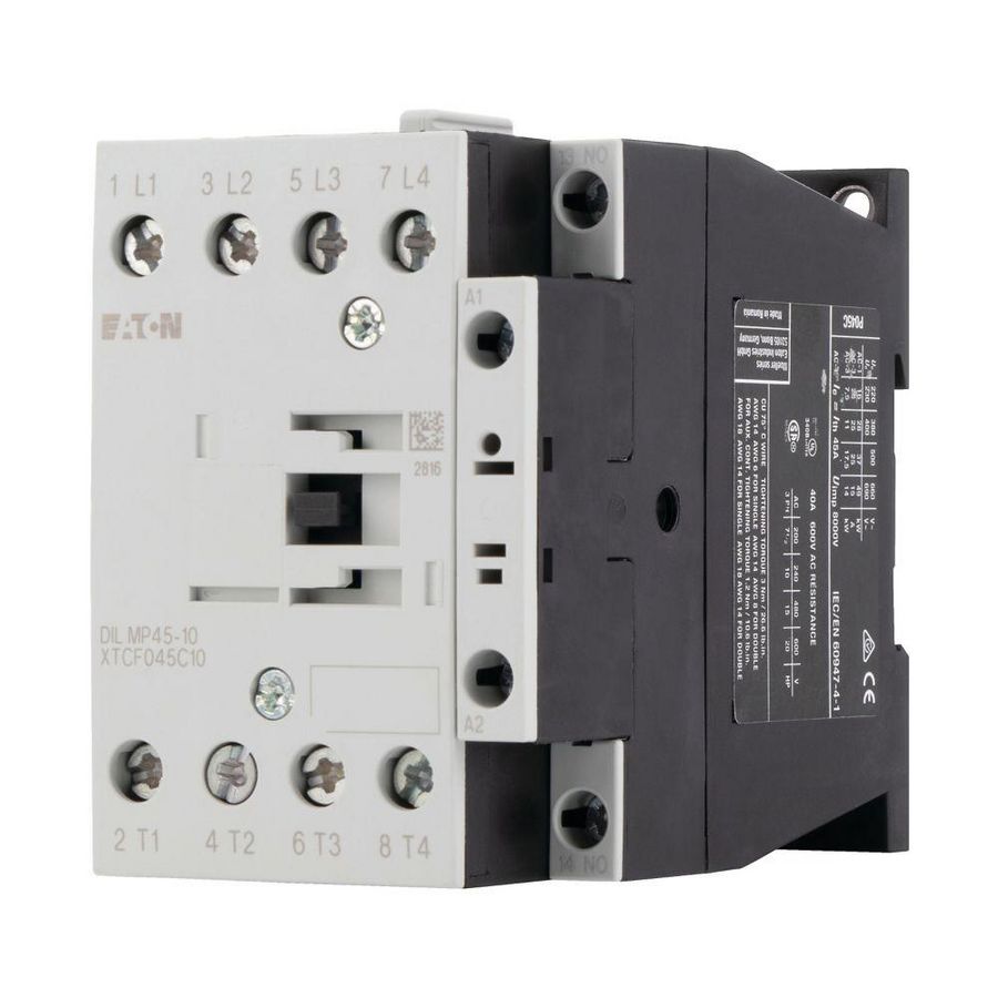 Magn.schakelaar DILMP45-10(110V50HZ,120V60HZ) 45A AC1 4-polig 1m