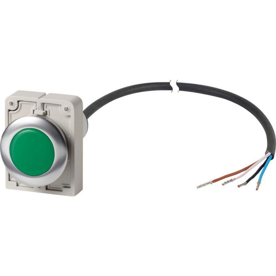 Signaallamp M30C Compact groen vlak 0no/0nc C30C-FL-G-24-P62