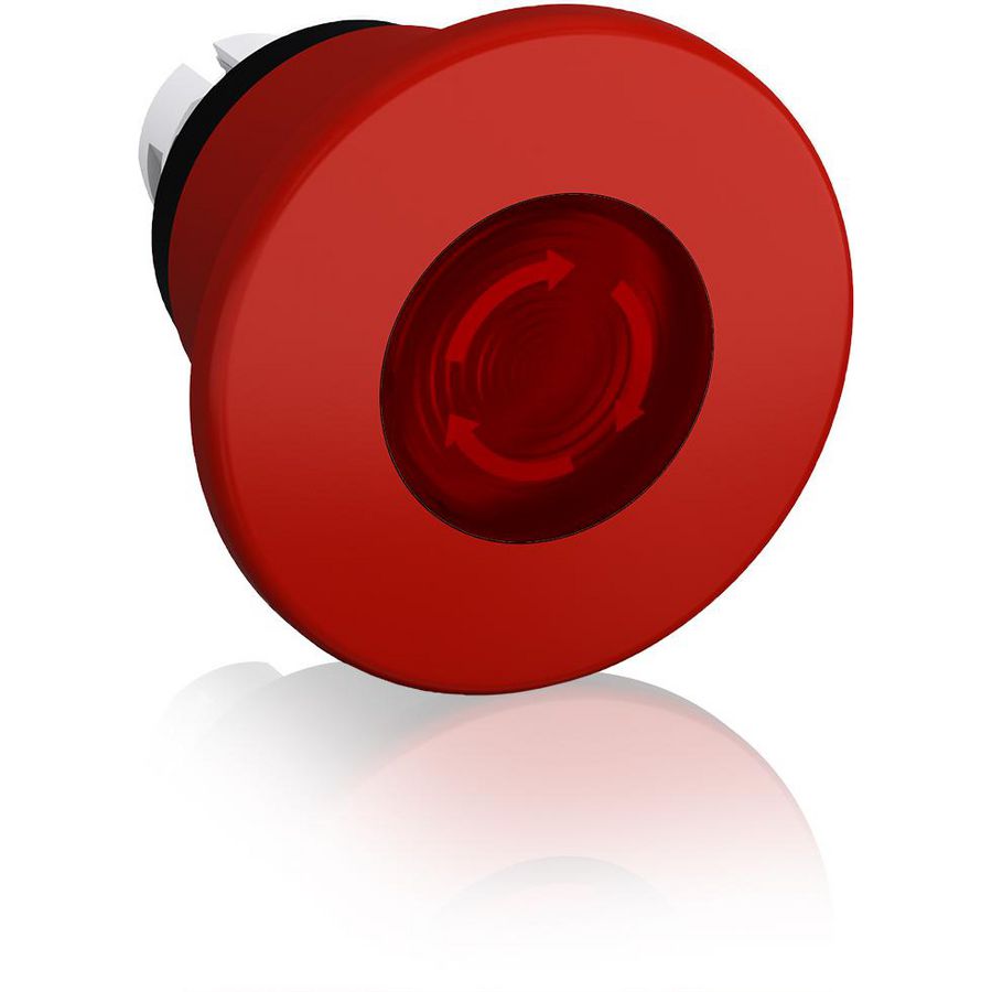 Verlichte noodstopschakelaar draai- ontgrendeling 60mm rood