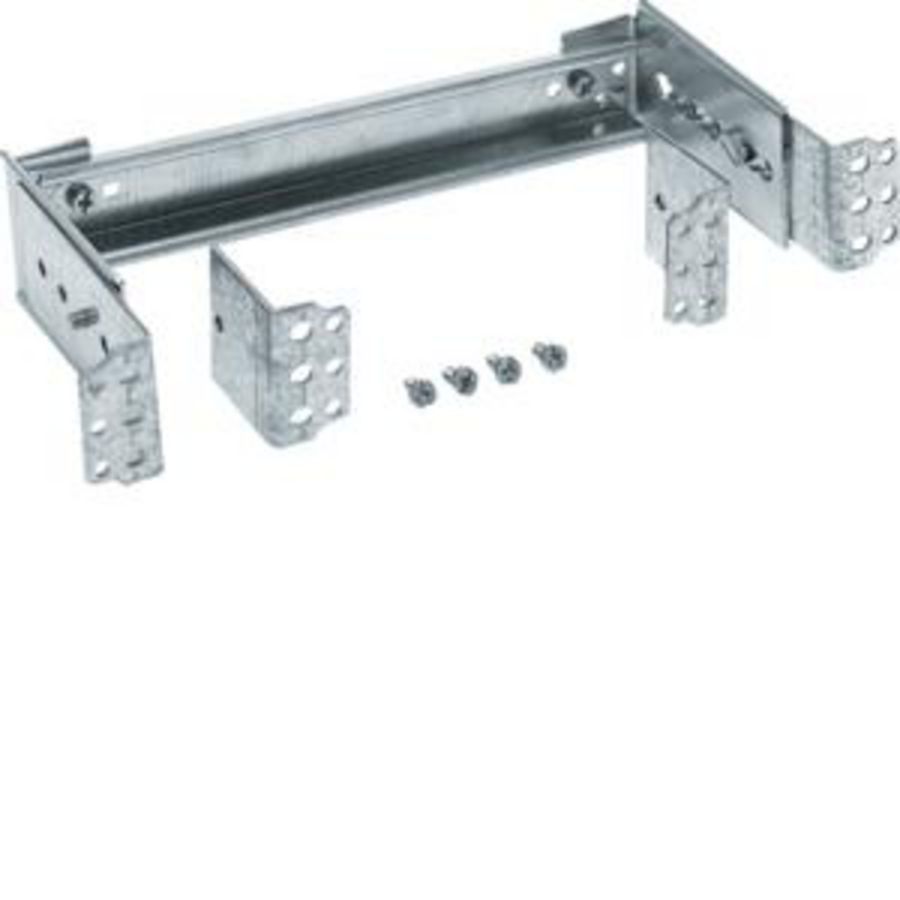 DIN-rail met verdiepsbeugels 1 veld 250mm