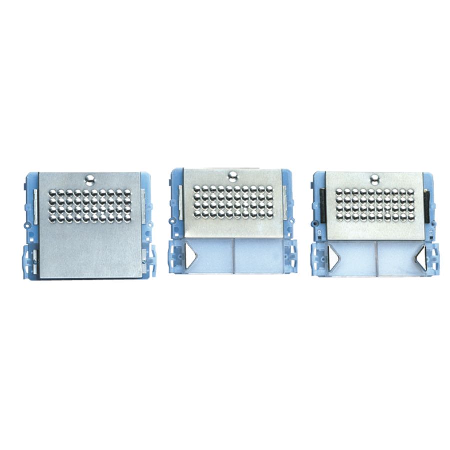 Powercom audio frontplaat met 2 drukkers