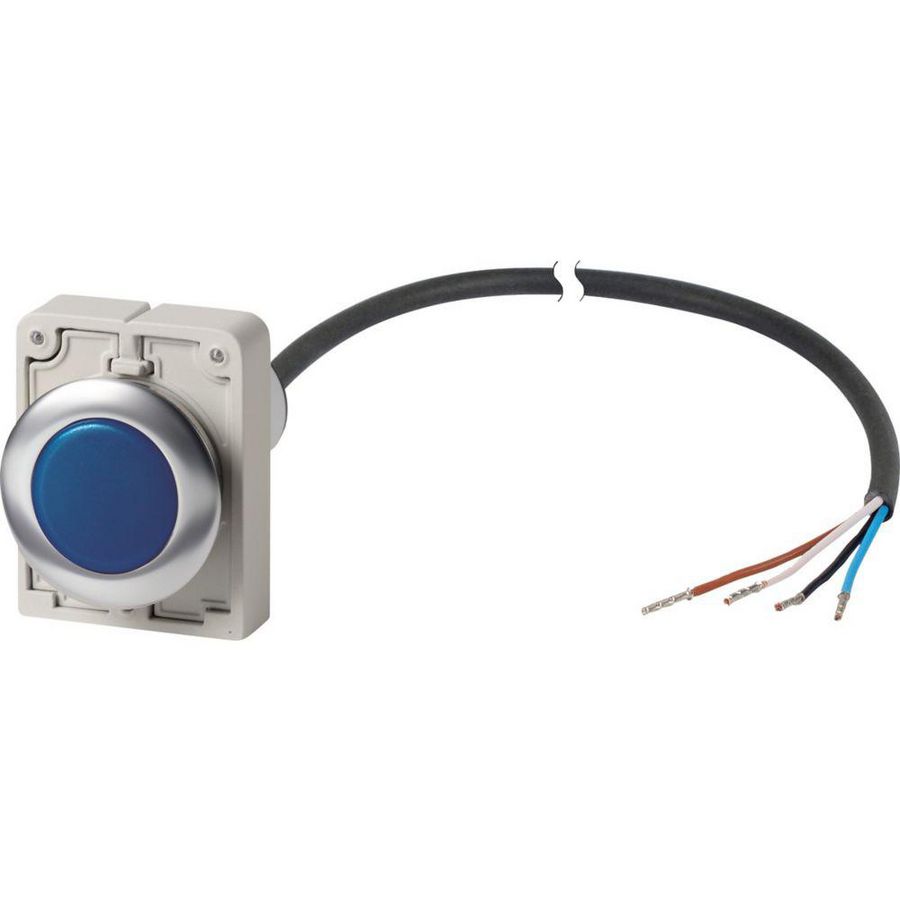 Signaallamp M30C Compact blauw vlak 0no/0nc C30C-FL-B-24-P62
