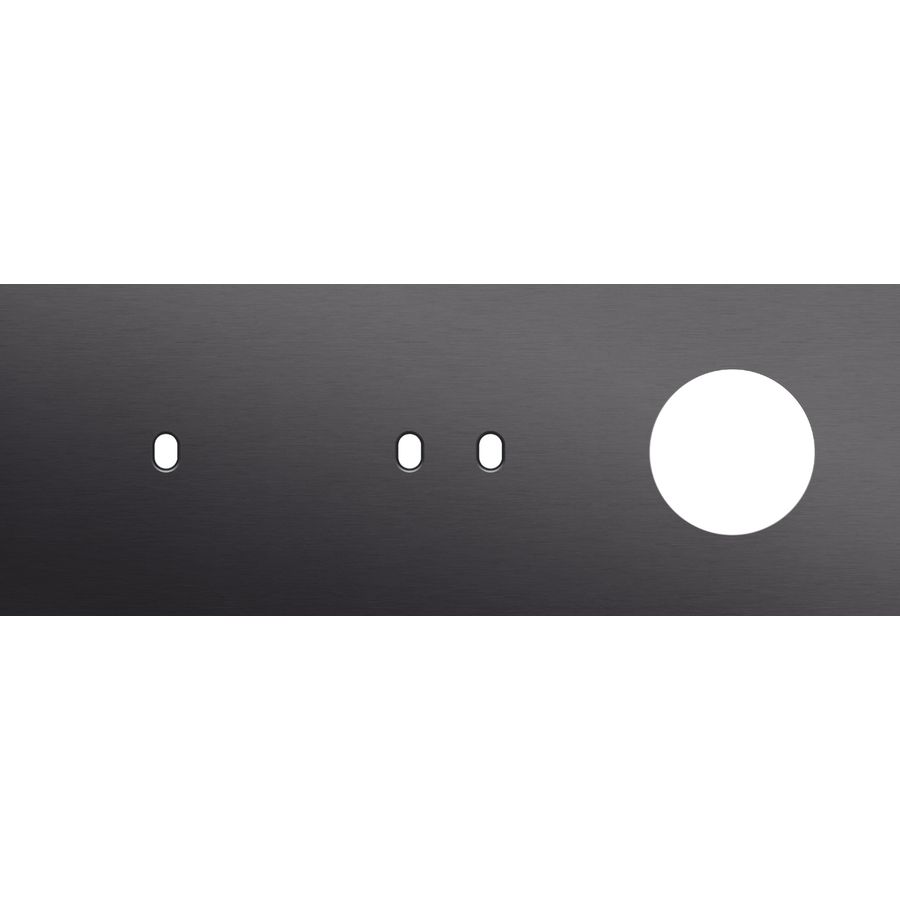 Afdekplaat 3-voud horiz. 71mm centerafst. 224-57718