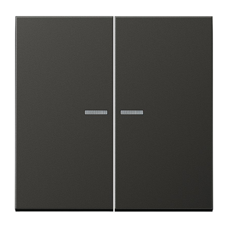 Stuurafdekking LS 2voudig antraciet HOME