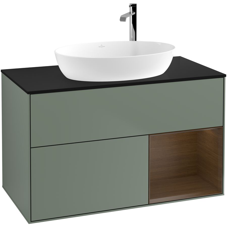 Wastafelonderkast Finion 1000x603x501mm Olive Matt Lacquer G902GNGM