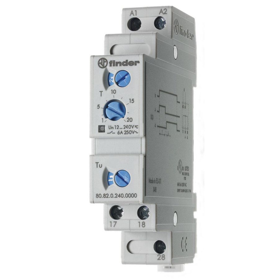 Tijdrelais 2M 6A 240VUC 80.82.0.240.0000