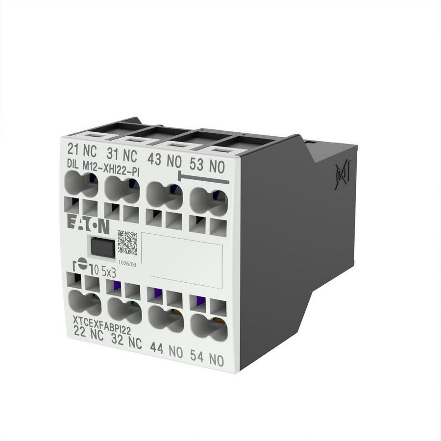 Hulpcontactblok 2m 2v frontmont. DILM7-DILM15 VVE=5