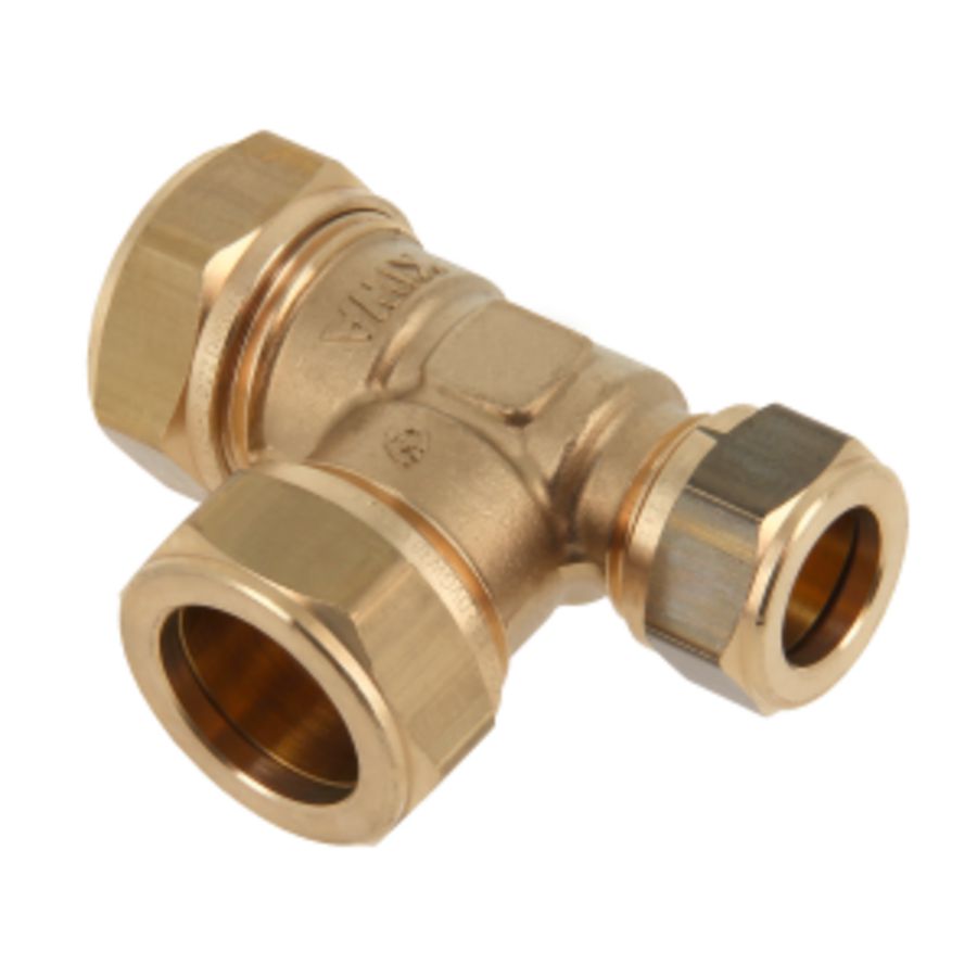 T-koppeling verlopend knel 28x28x15mm KIWA/Gastec
