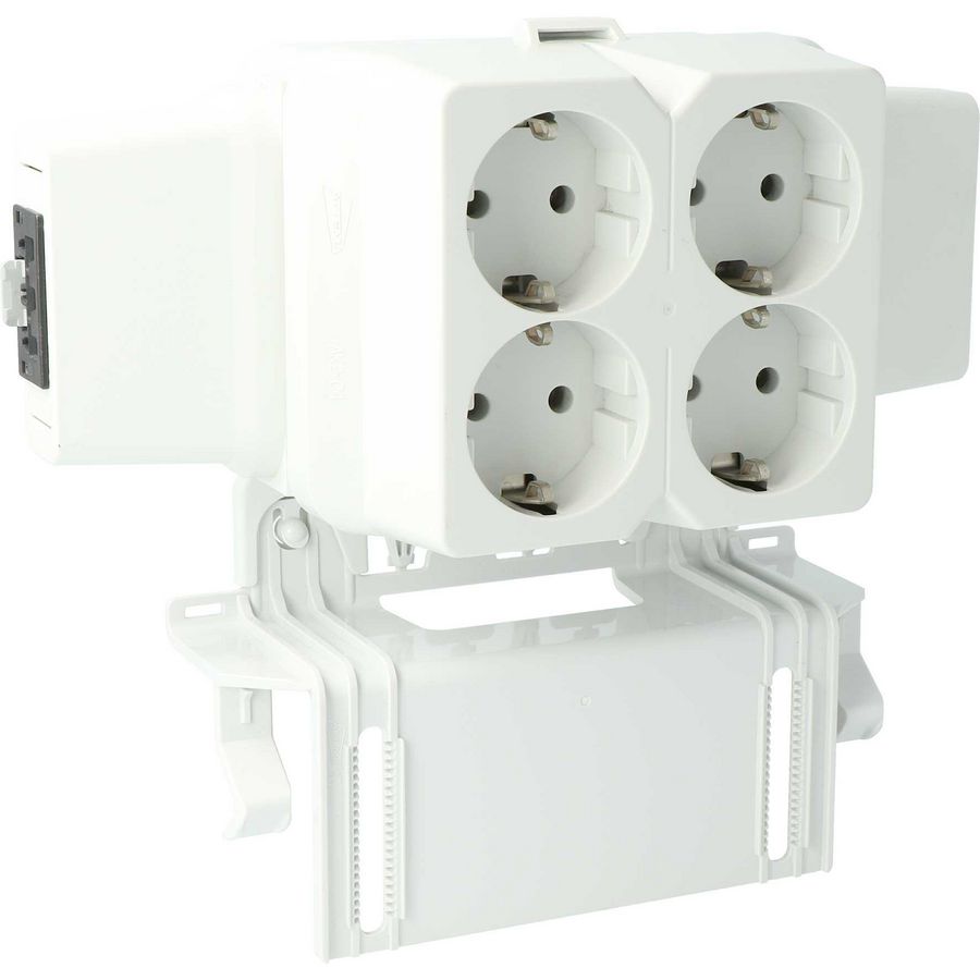 Contactdoosdeksel AK2-S/GZ/WAK 3p met 4-voudige WAGO