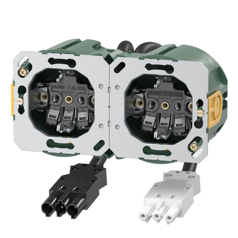 Wandcontactdoos DL dubbel vv Attema halogeenvrij en Wieland0