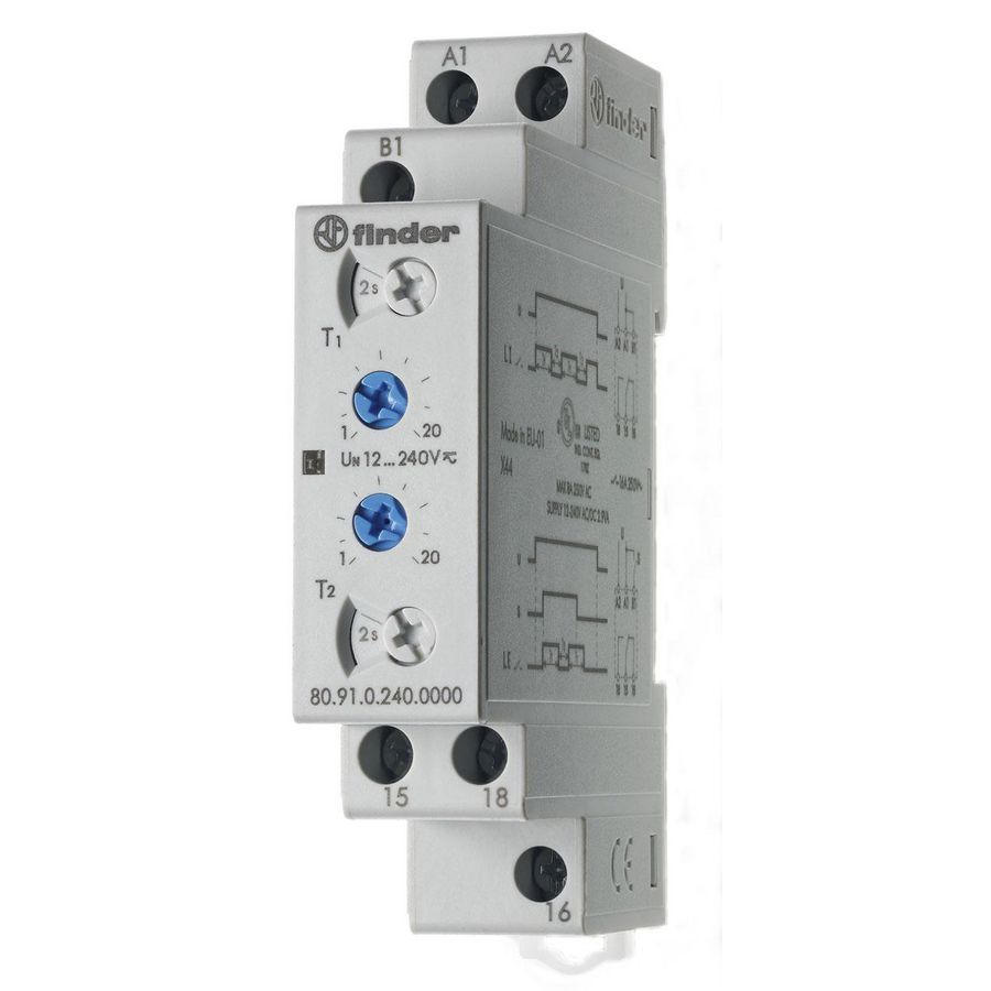 Tijdrelais 1W 16A 240VUC 80.91.0.240.0000