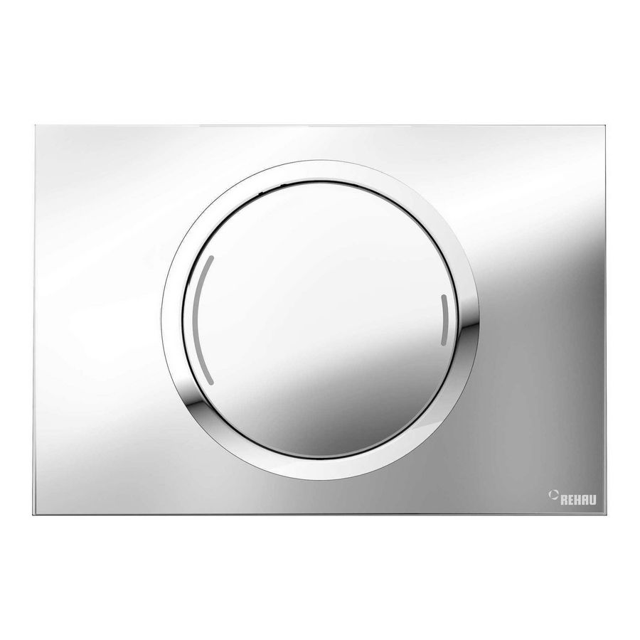 WC-Bedieningsplaat Zero 2-toets chroom glans