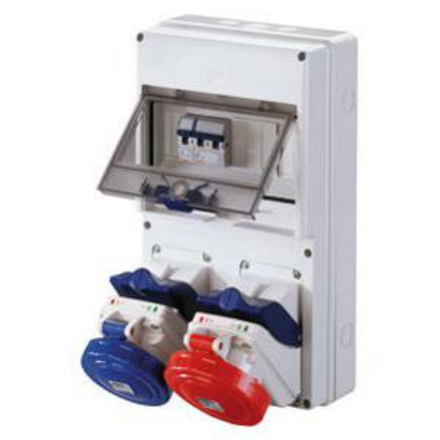 COMBIBLOC DBO-OPBOUWMONTAGE-1 CONTACTDOOS 2P+A 16A + 1 C