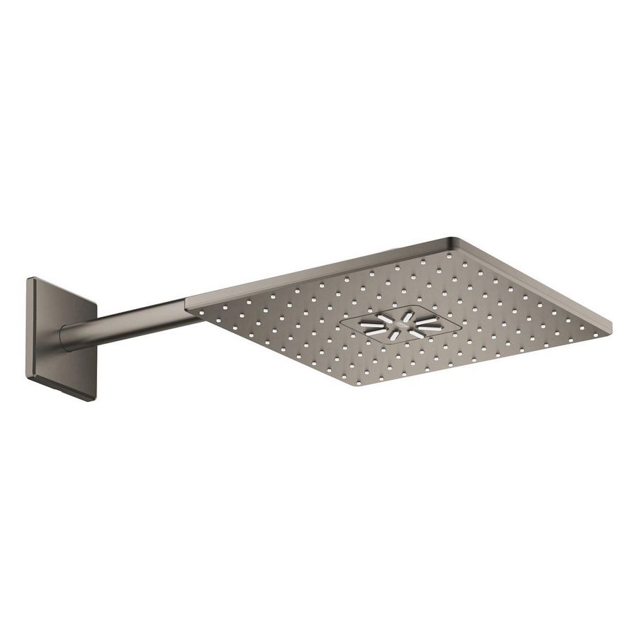 Rainshower smartactive 310 hoofddouche-set vierkant wandmontage duo hard graphite geborsteld (mat donker grijs) excl. inbouwbox