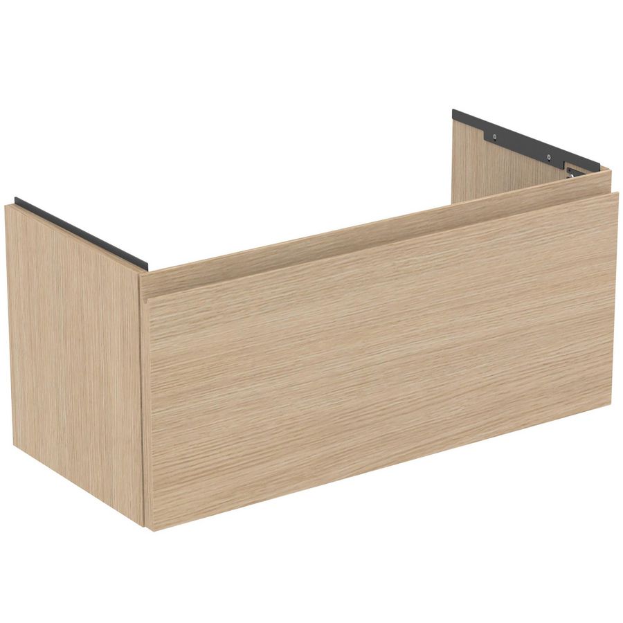 Wastafelmeubel 800x375x370mm white oak 1 lade Finesse