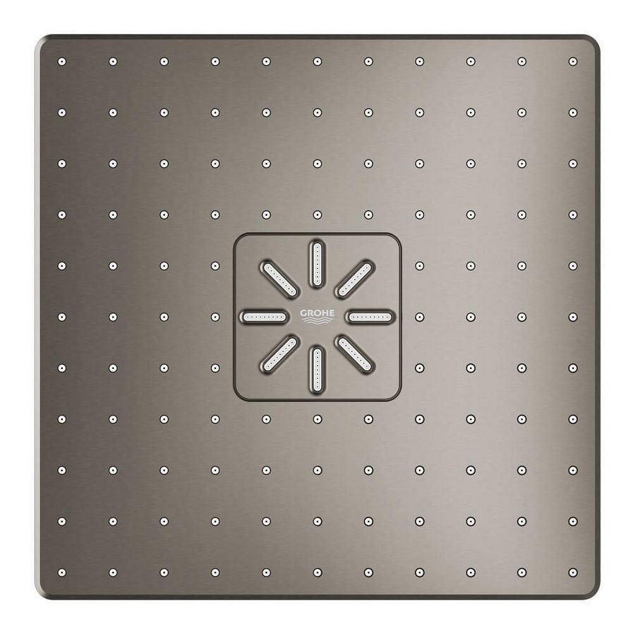 Rainshower smartactive 310 hoofddouche-set vierkant wandmontage duo hard graphite geborsteld (mat donker grijs) excl. inbouwbox