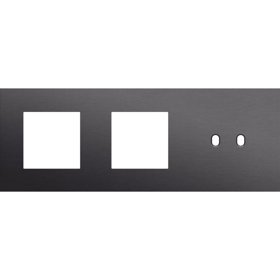 Afdekplaat 3-voud horiz. 71mm centerafst. 224-57708