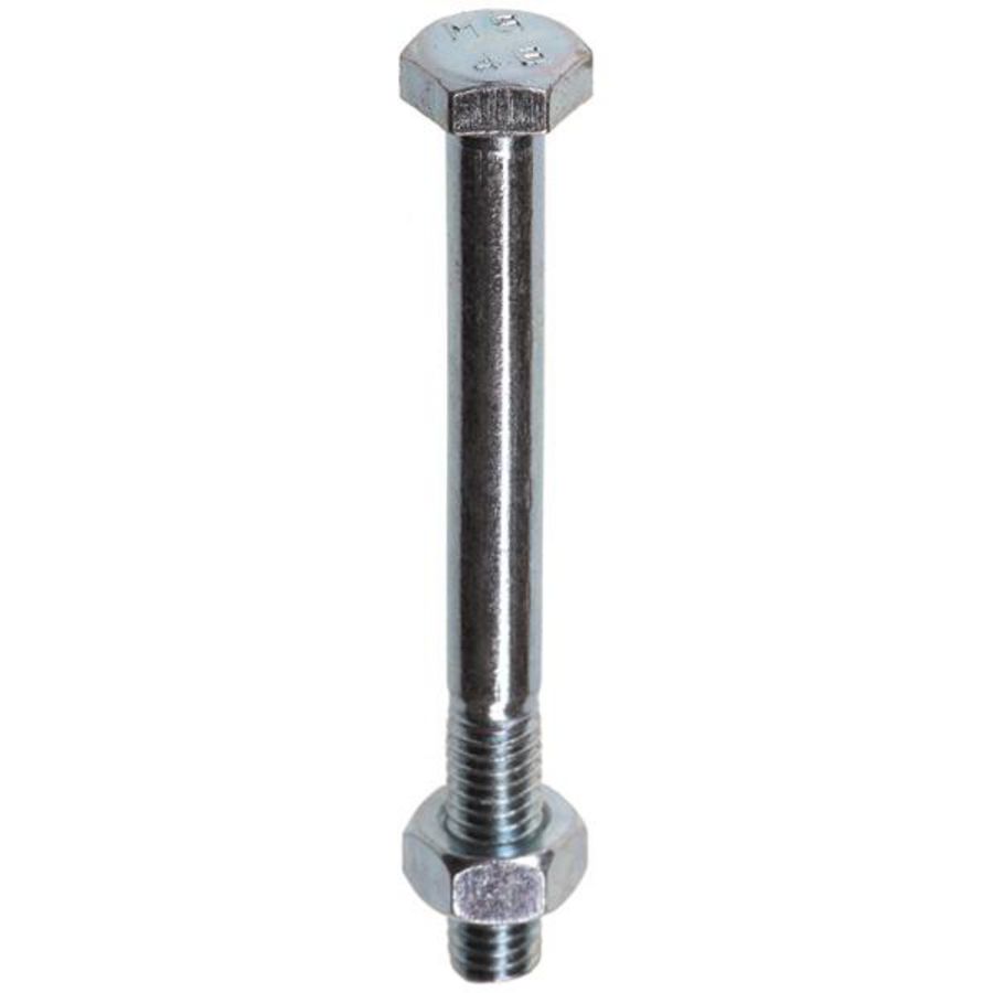Zeskantbout met moer DIN601/555 M16x80mm staal 4.8  VVE=25