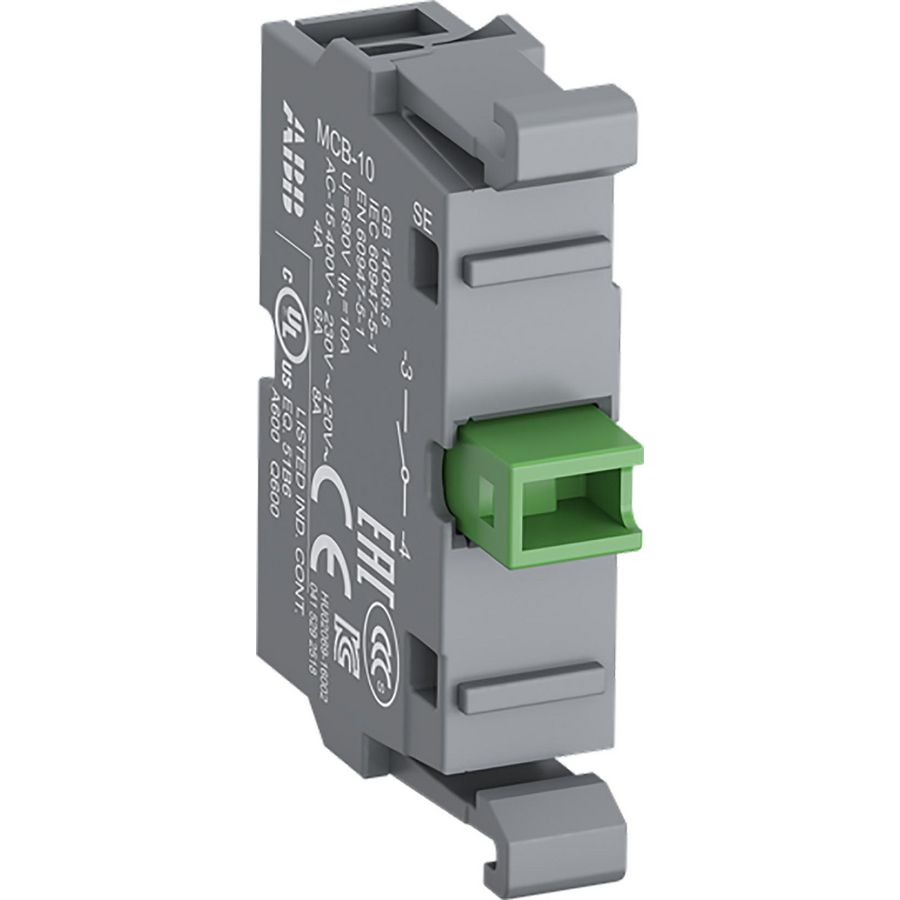 Hulpcontactblok contaktlichaam 1 no met adapter