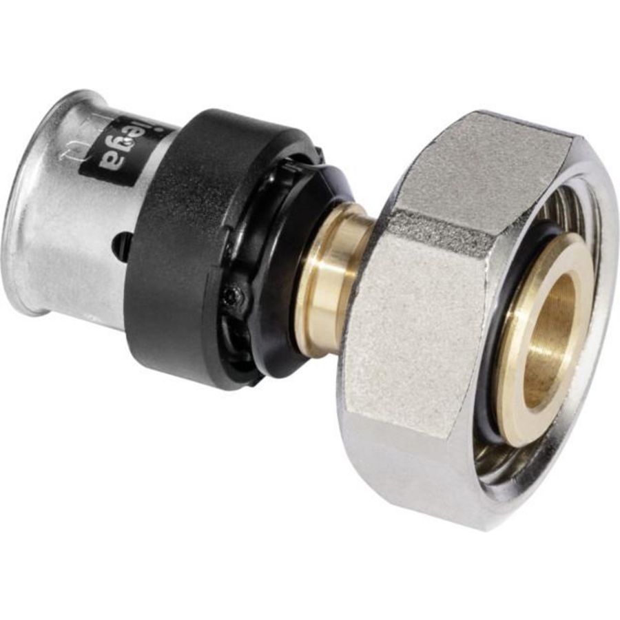 2-del. schroefkoppeling Smartpress 16x3/4" wartel eurocon. 6735