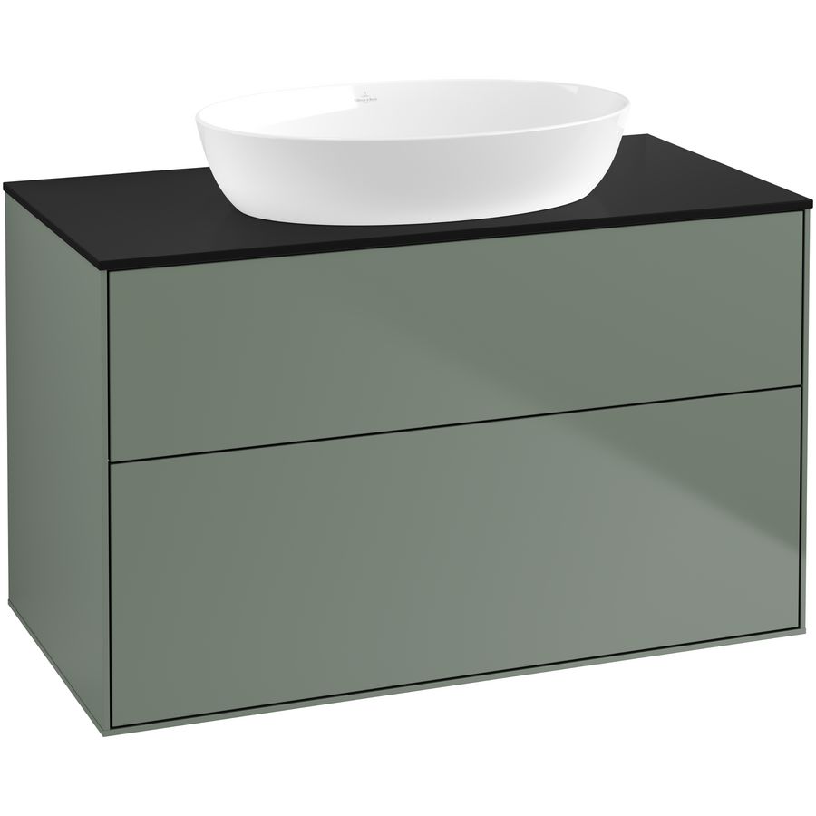 Wastafelonderkast Finion 1000x603x501mm Olive Matt Lacquer GA0200GM