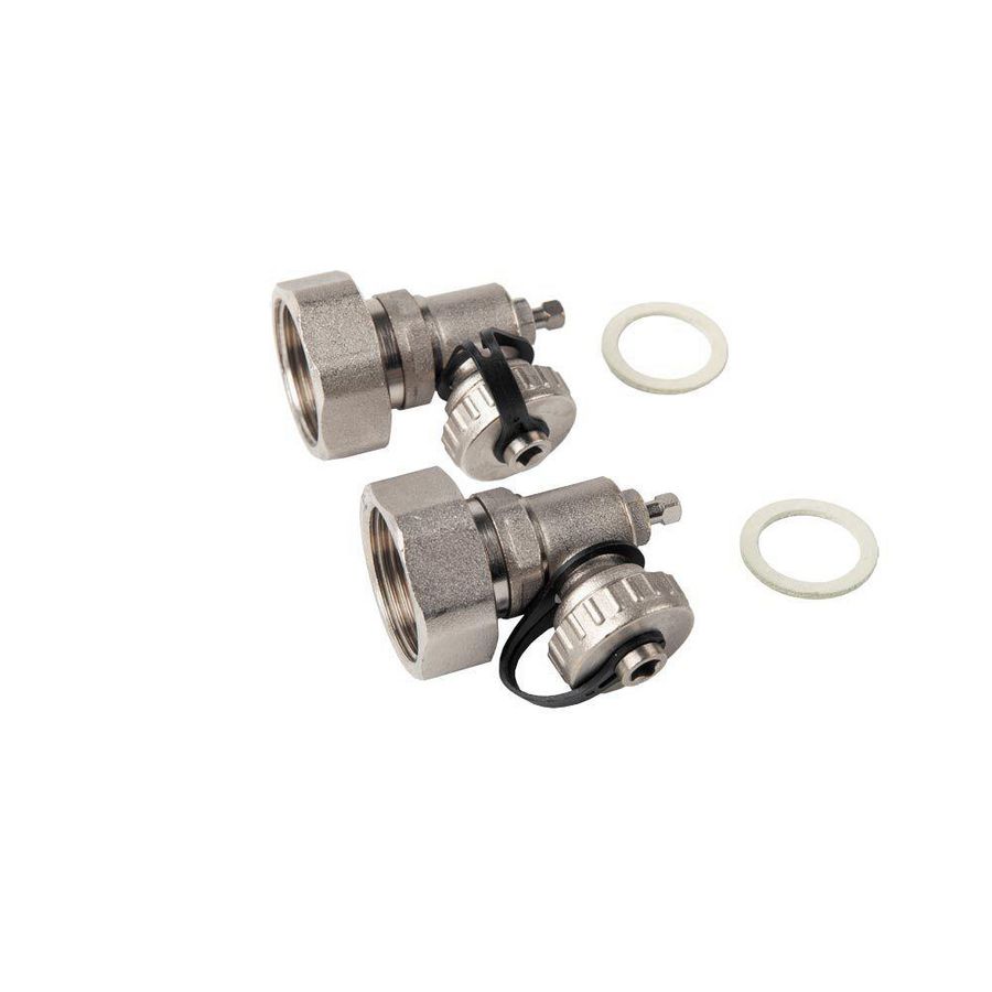 Eindset ES-SET KFE90 N F 1" +wartelmoer+dichtingen messing